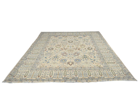 8x10 Beige Chobi Fine Quality Afghan Hand Knotted Wool Area Rug
